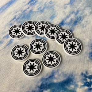 Victory Tokens for SW Armada - Set of 10 - Laser Engraved and Cut Acrylic