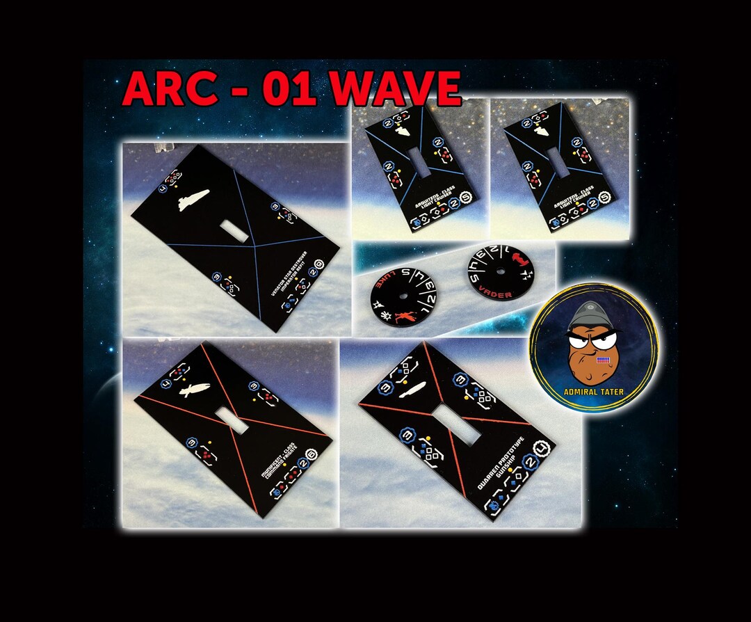 Acrylic Armada Ship Tokens: ARC Wave 01 - Etsy