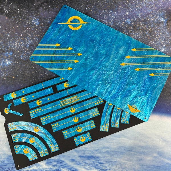 Bandeja de plantillas Nebula con plantilla totalmente acrílica para la segunda edición.