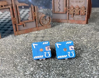 Wound Counter 0-9, pack of 2 Acrylic Laser Cut Magnetic Dials with Faction Designs for AoS, 40k