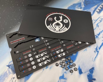7th Fleet Special Edition Template Tray and Acrylic Ruler Set for SW Armada