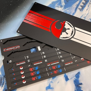 Template Tray with ALL Acrylic Rulers for SW Armada  Laser Cut and Engraved