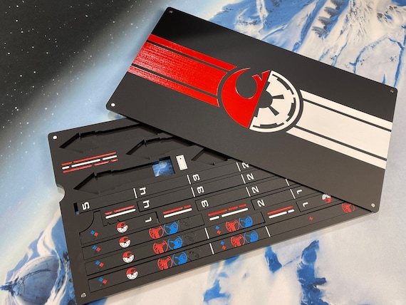 Template Tray with ALL Acrylic Rulers for SW Armada  Laser Cut and Engraved