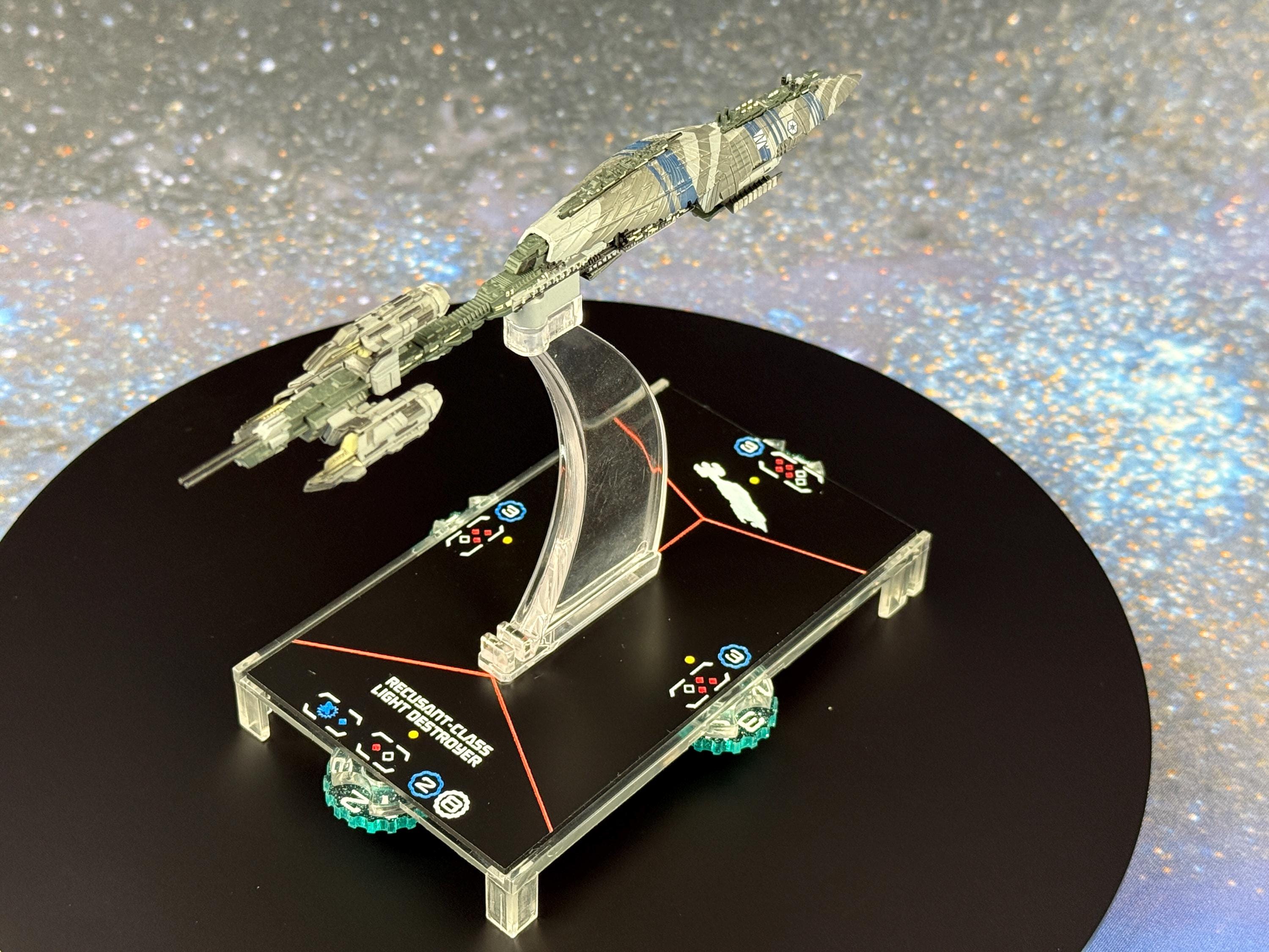 Acrylic Armada Ship Tokens by Admiral Tater Laser Engraved, Painted and ...