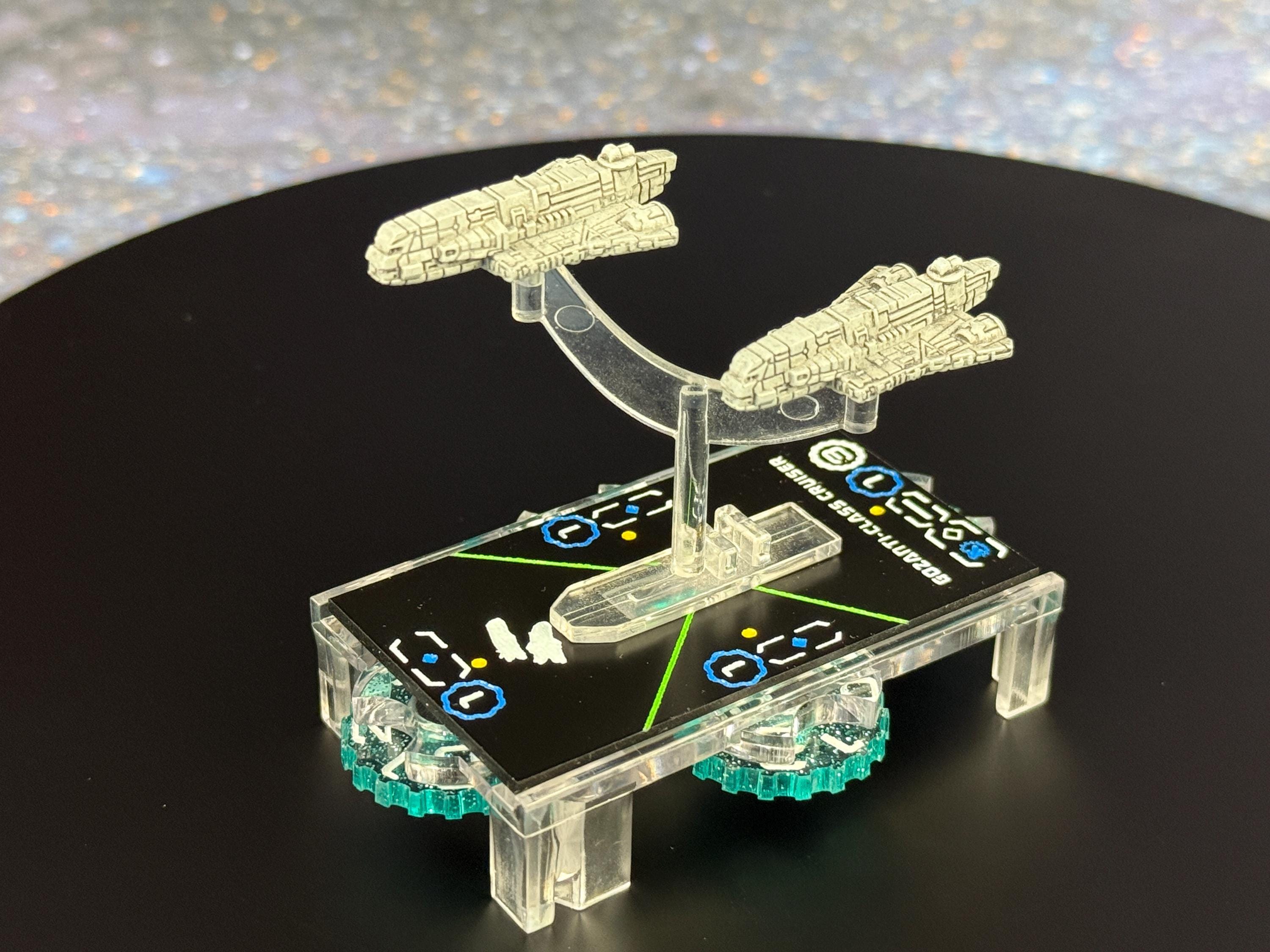 Acrylic Armada Ship Tokens by Admiral Tater Laser Engraved, Painted and ...