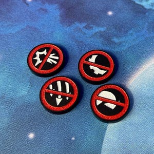 Raid Command Tokens - Set of 4 for SW Armada - Laser Engraved and Cut Acrylic