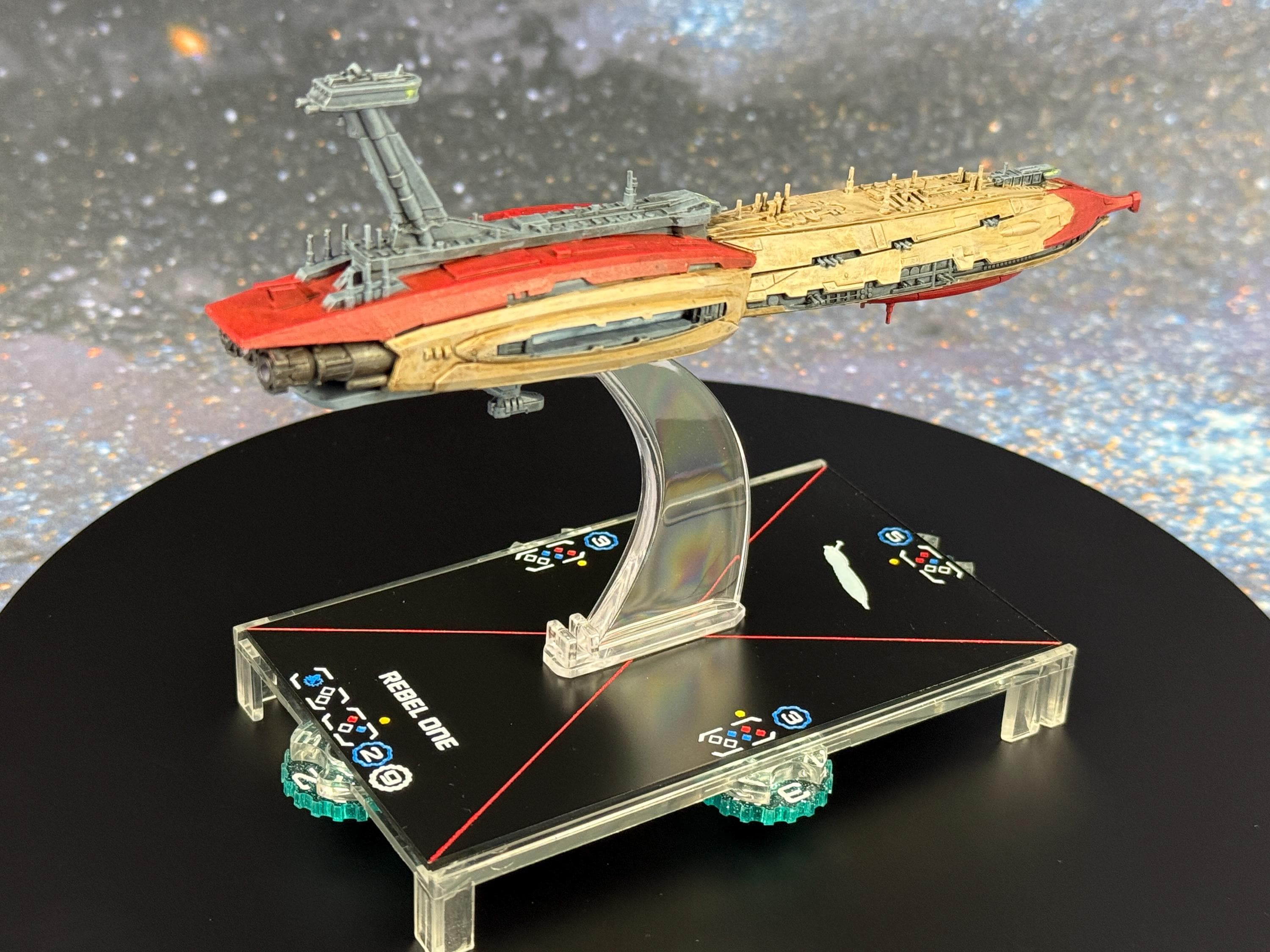 Acrylic Armada Ship Tokens by Admiral Tater Laser Engraved, Painted and ...