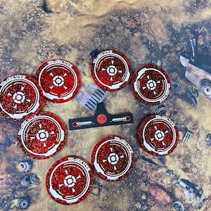 Combo, Half Range Ruler and POI Tokens for SW Legion by Admiral Tater