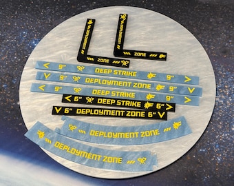 10 Edition Deployment and Deep Strike Ruler for AoS, 40k double-sided