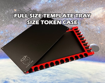 Token, obstacle, and dice Tray for full size template trays for SW Armada