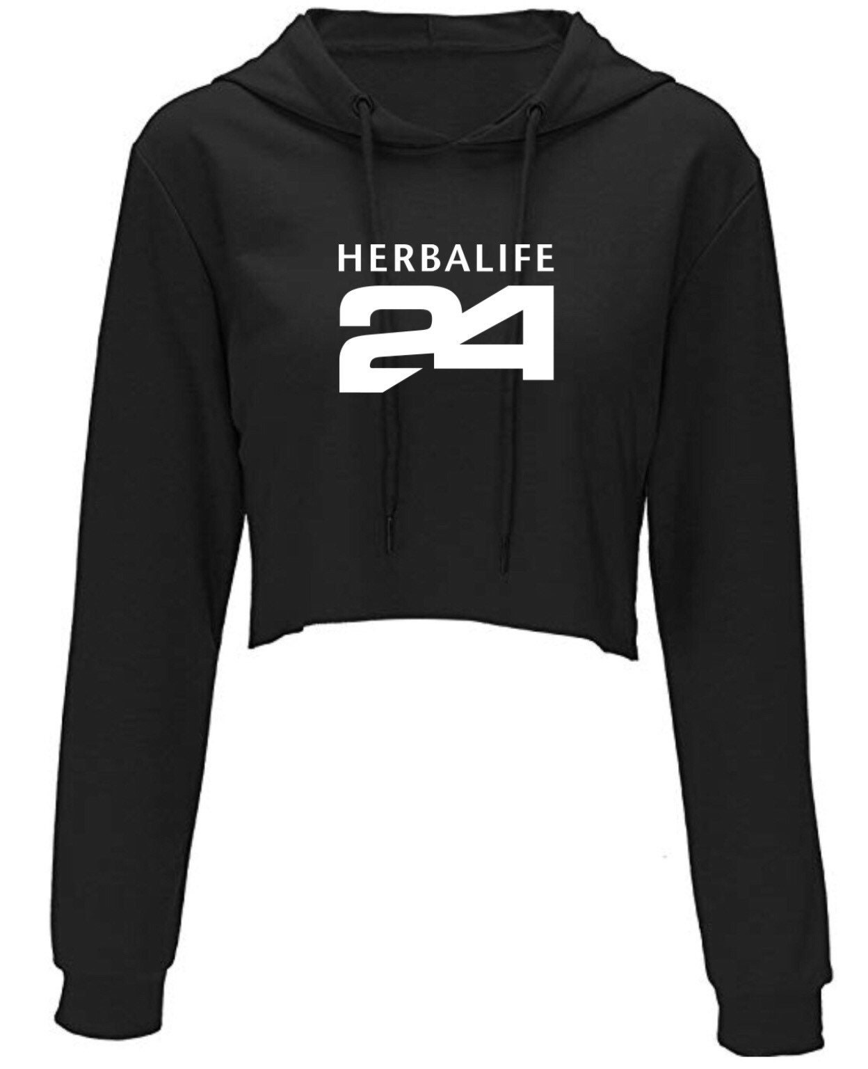 Herbalife Crop Top Workout Hoodie Etsy