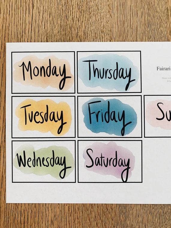 Days Of The Week Labels Free Printable PRINTABLE TEMPLATES Days Of The Week Labels Free Printable PRINTABLE TEMPLATES