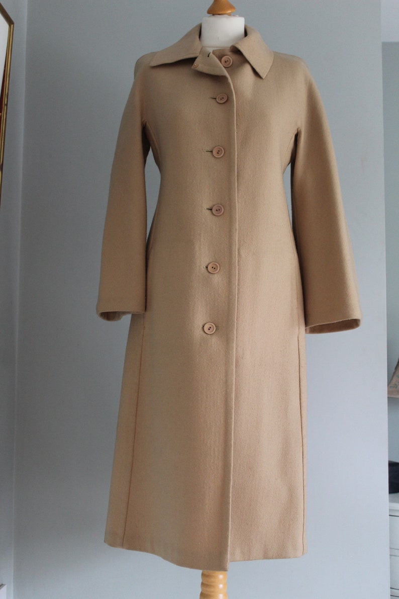 Vintage Hardy Amies Camel Car Coat Etsy
