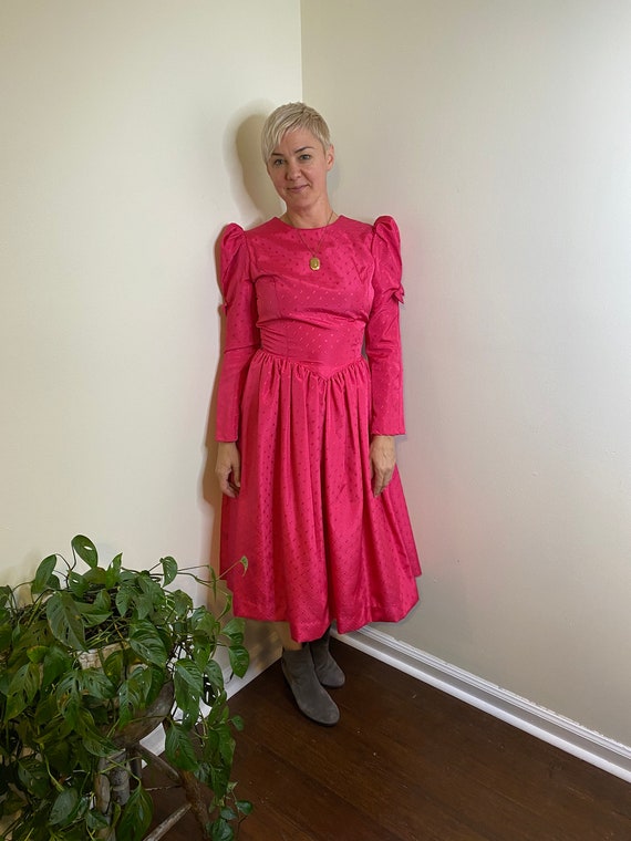 1980s Pink Party Dress