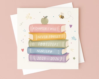 Personalised Nursery Thank You Card – Custom Nursery Name, Years
