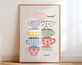 Panad? – Welsh Tea Cup Print | Cosy Welsh Kitchen Wall Art