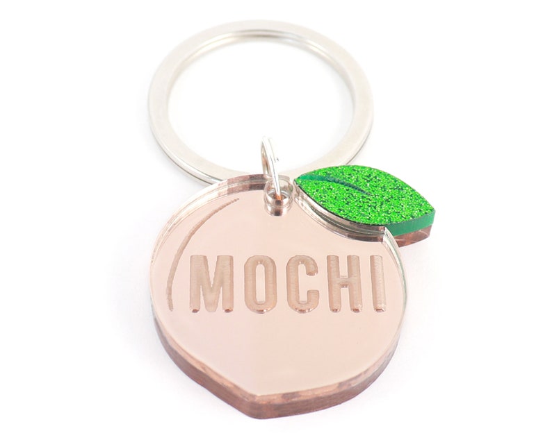 Custom Dog Tag & Cat Tag 'Peachy Keen' Personalized | Etsy