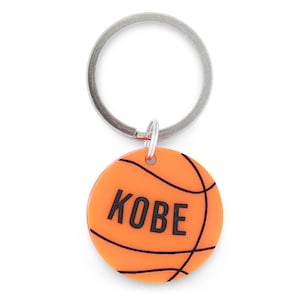 Médaille personnalisée pour chien et chat | Médaille d'identification personnalisée pour animal de compagnie de basket-ball en acrylique orange | Médaille gravée pour chien de basket-ball sportif Médaille pour chat
