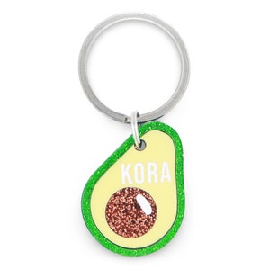 Custom Pet Tag for Dogs and Cats | Personalized Avocado Pet ID Tag in Acrylic | Engraved Dog Tag or Cat Tag