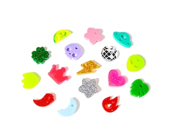 Mini Charm Add-on for our Kissamo Pet Tags | Acrylic Mini Pet Charm for Collar | Pet Charm for Dog Collar and Cat Collar
