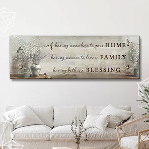 Hummingbird Canvas Having Somewhere To Go Is Home, Vintage Farmhouse Homestead, Country Home Decor, Housewarming Gift, Christmas Wall Art