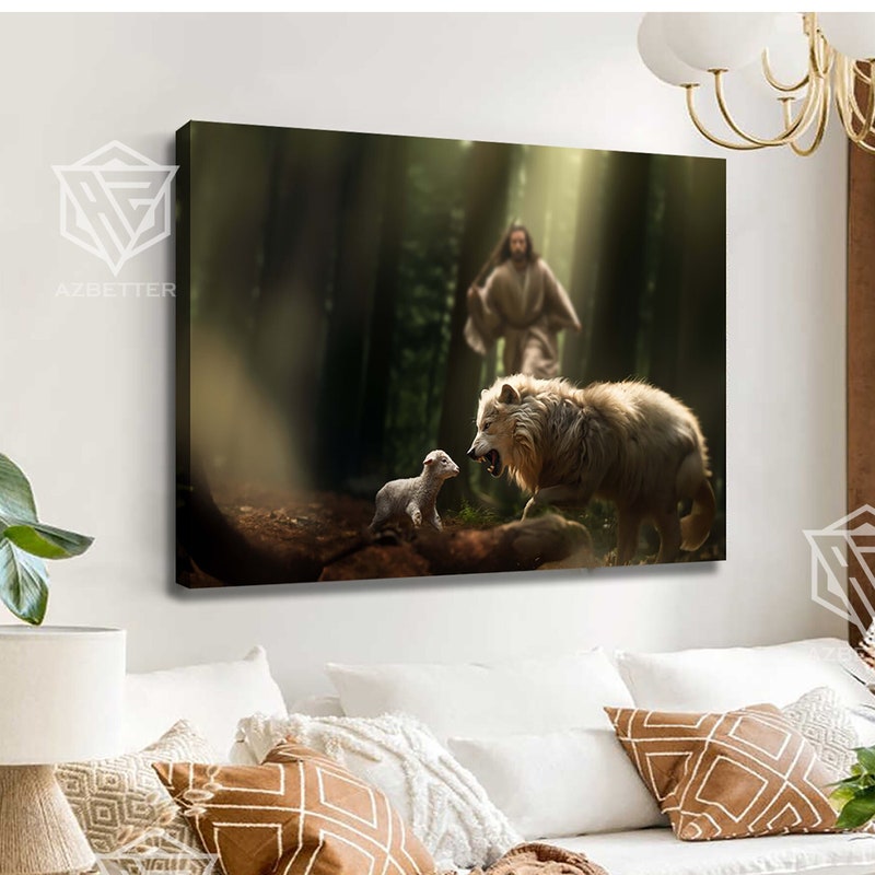 He Left the 99 to Rescue Me Painting - Etsy