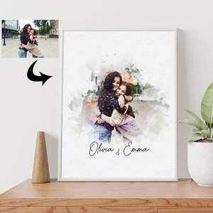 Personalized Art For Sister, Perfect Print Gift For Sister/ Step Sister Birthday Gift, Custom Print Wall Decor Art From Photo