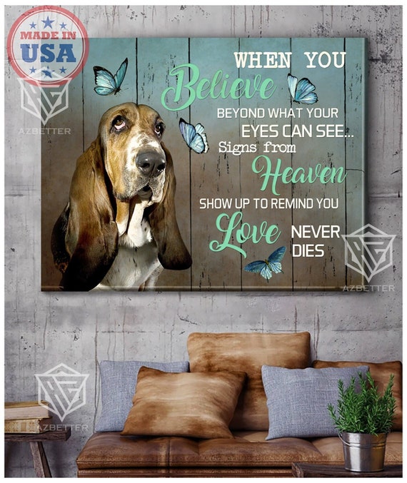 Basset hound cheap canvas art