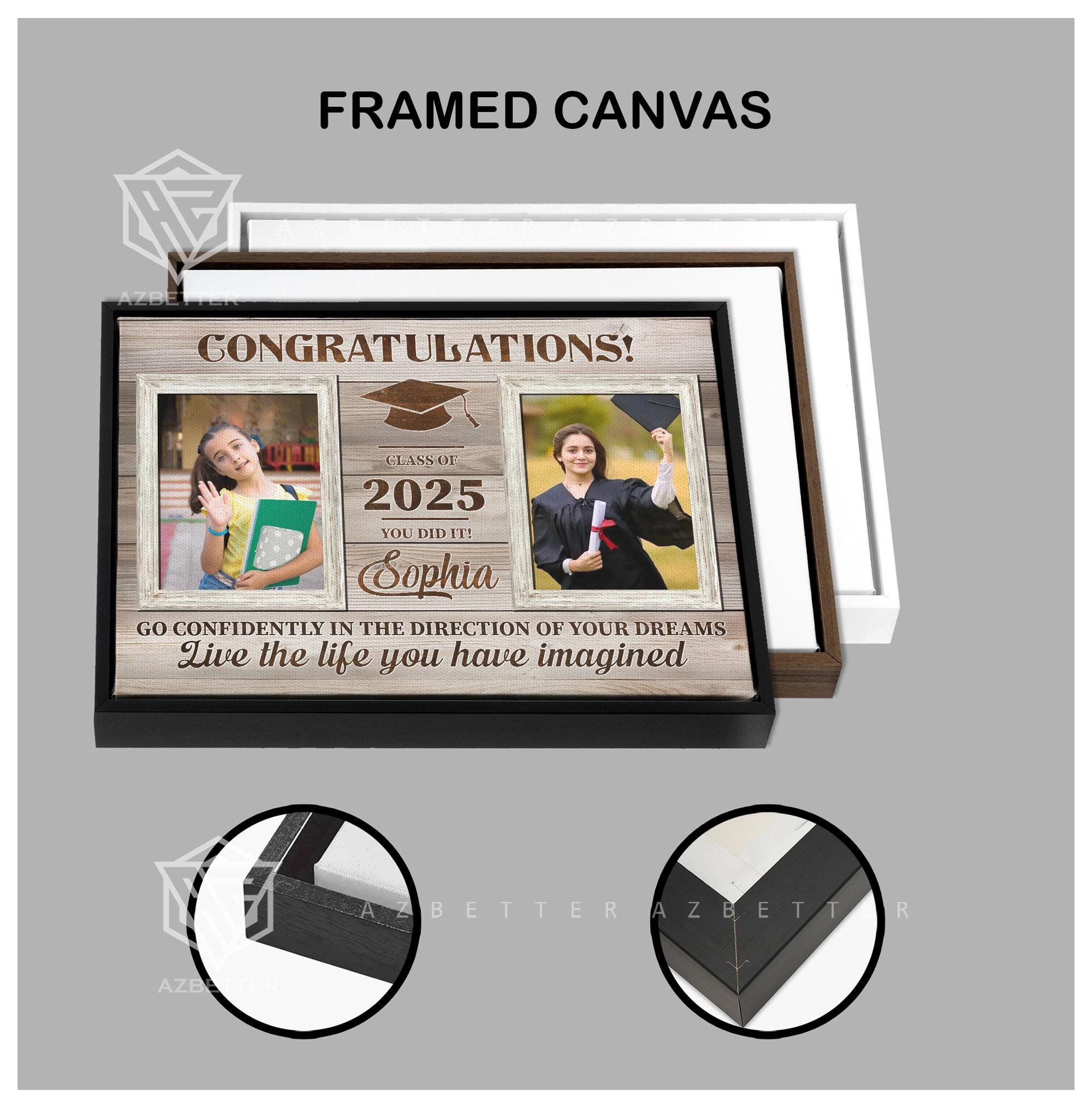 Personalized Graduation Gift – Custom Class of 2025 Photo Frame – High ...