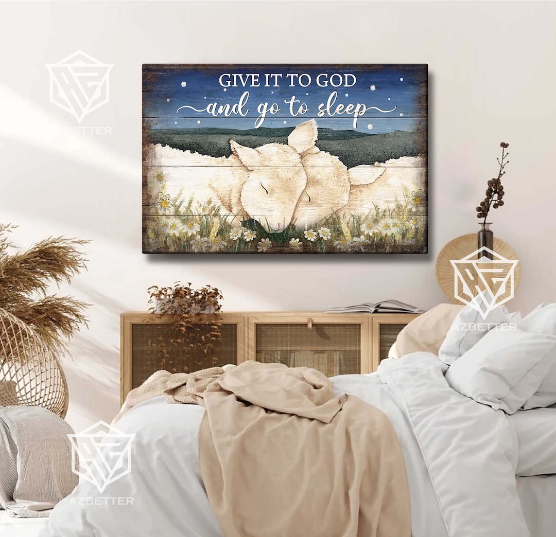 Leinwandbild 'Jesus Und Das Lamm' – Religiöse Deko Für Zuhause