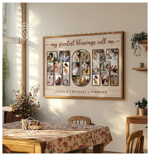 Custom Photo Collage My Greatest Blessings Call Me Mom