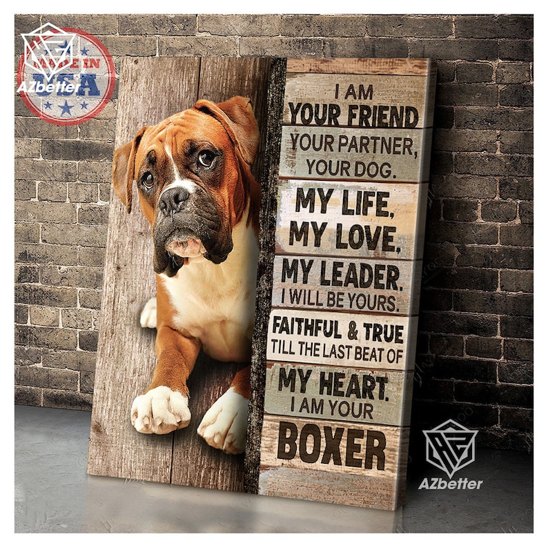 Targa In Metallo Vintage 20x30 Cm Con Scritta: 'I Am Your Friend, Your Partner, Your Dog...' - Regalo Divertente Per Amanti Degli Animali