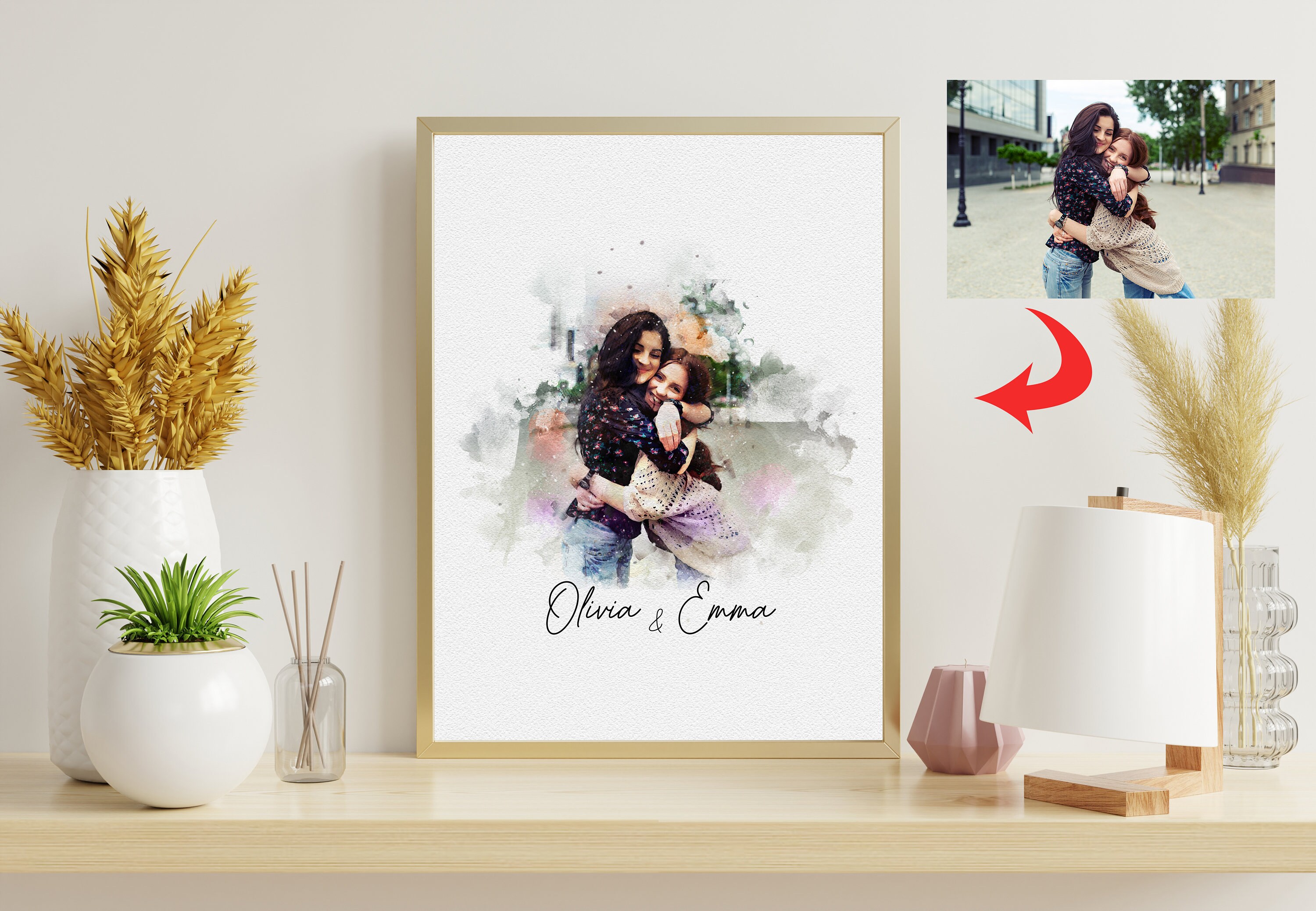 Personalized Art for Sister, Perfect Print Gift for Sister/ Step Sister ...