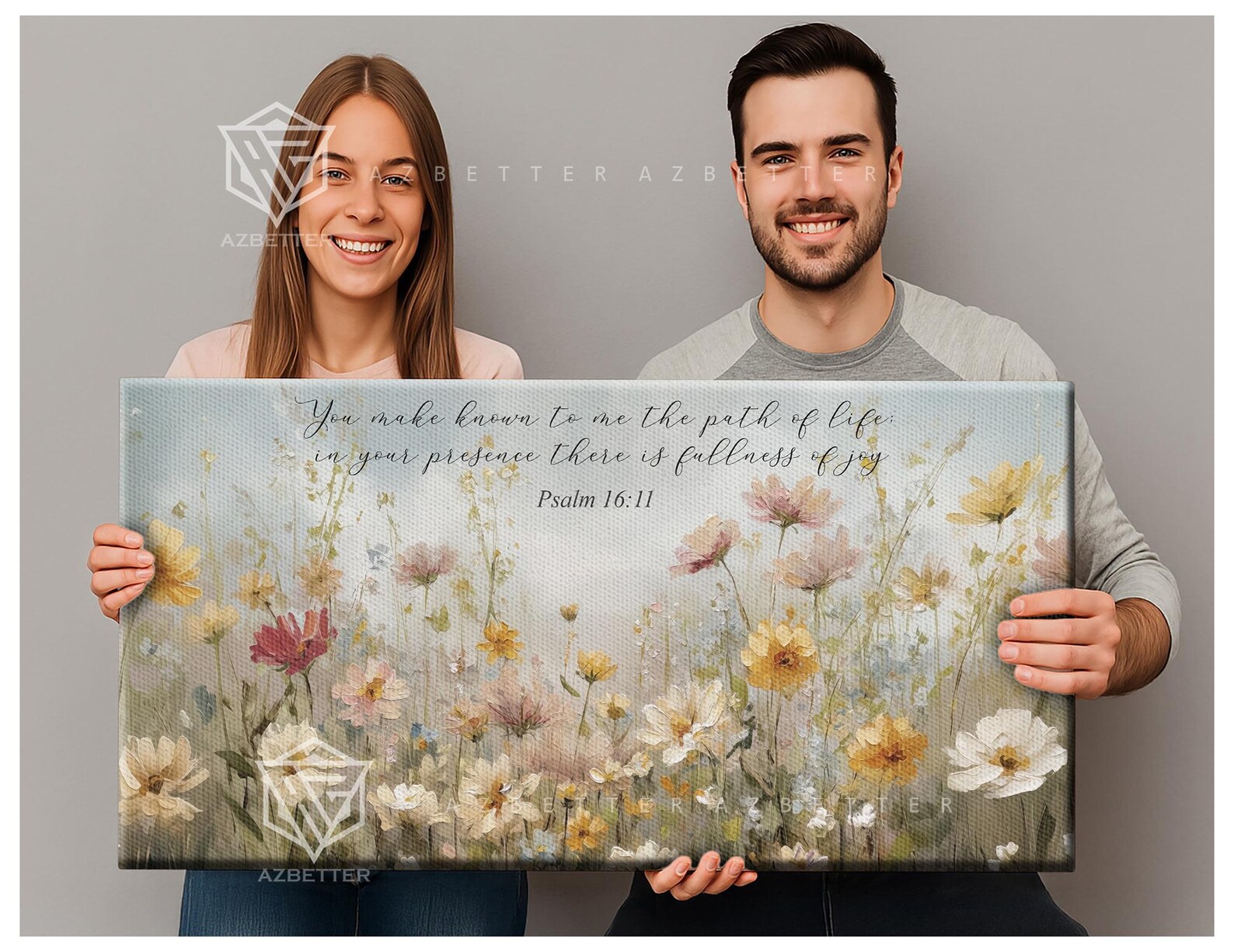 Wildflower Scripture Wildflower Lilies With Custom Bible Verse Canvas, Wildflower Scripture ...