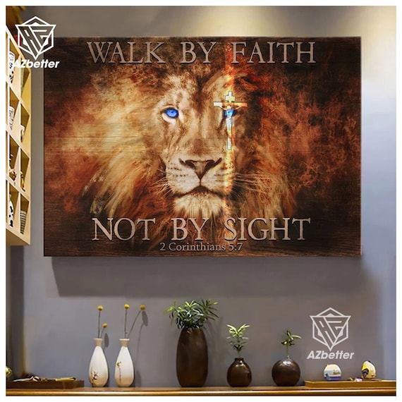 Cammina Per Fede, Non Per Vista - Disegno Per Ricamo A Macchina, Motivo Per Ricamo Con Citazione Religiosa, Disegno Per Ricamo Con Versetto Della Bibbia - Italia - Foto 11