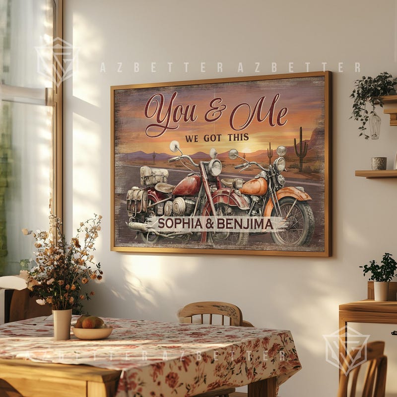 Motorcycles on Canvas - Etsy