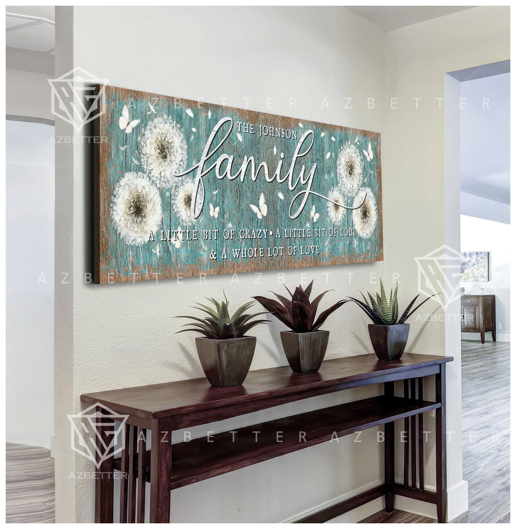 Custom Family Wall Art A Little Bit of Crazy A Little Bit of Loud ...