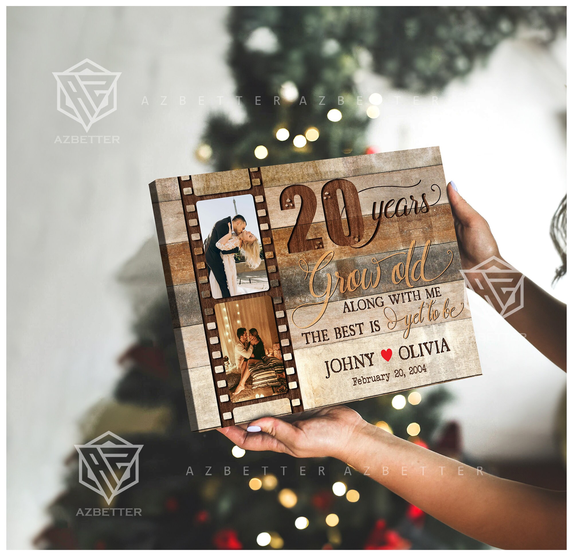 thumbnail image 2 of Personalized Old Couple Grow Old With Me The Best Is Yet To Be Since 2 of 11