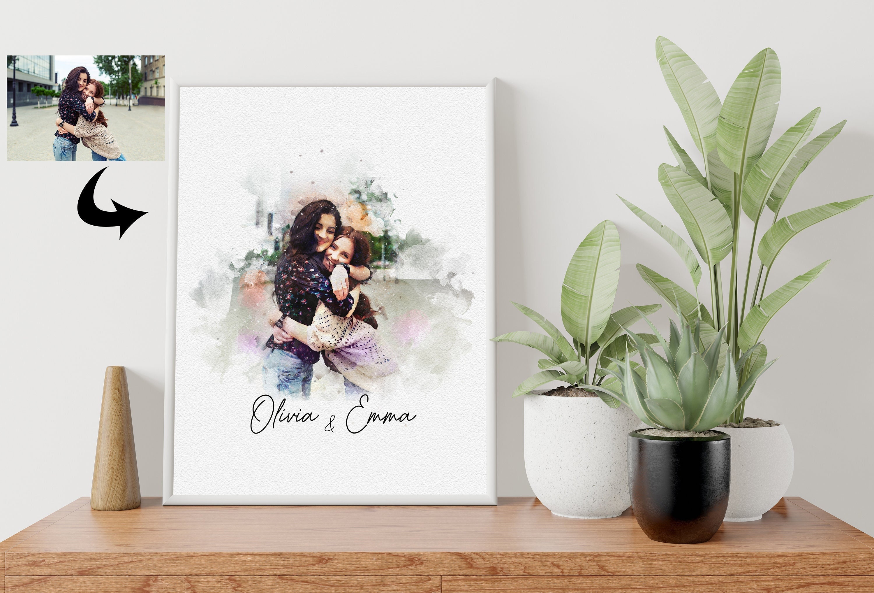 Personalized Art for Sister, Perfect Print Gift for Sister/ Step Sister ...