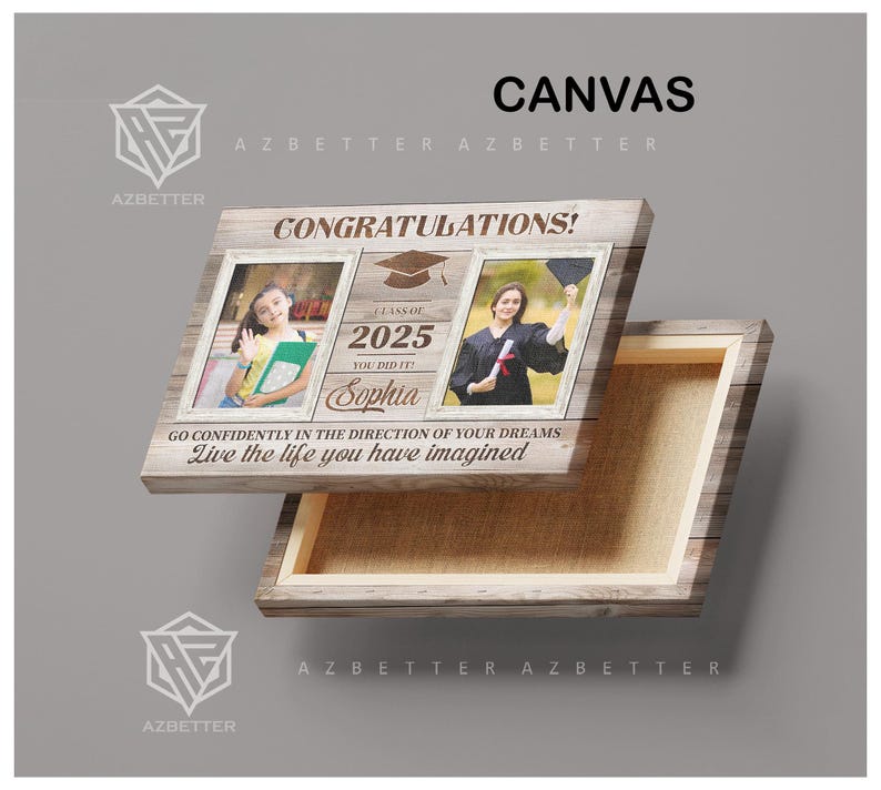 Personalized Graduation Gift – Custom Class of 2025 Photo Frame – High ...