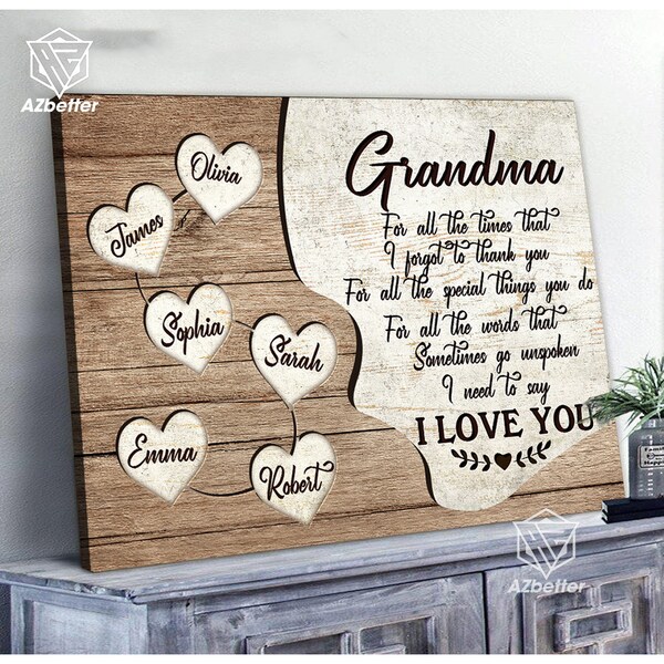 I Love You Grandma Etsy