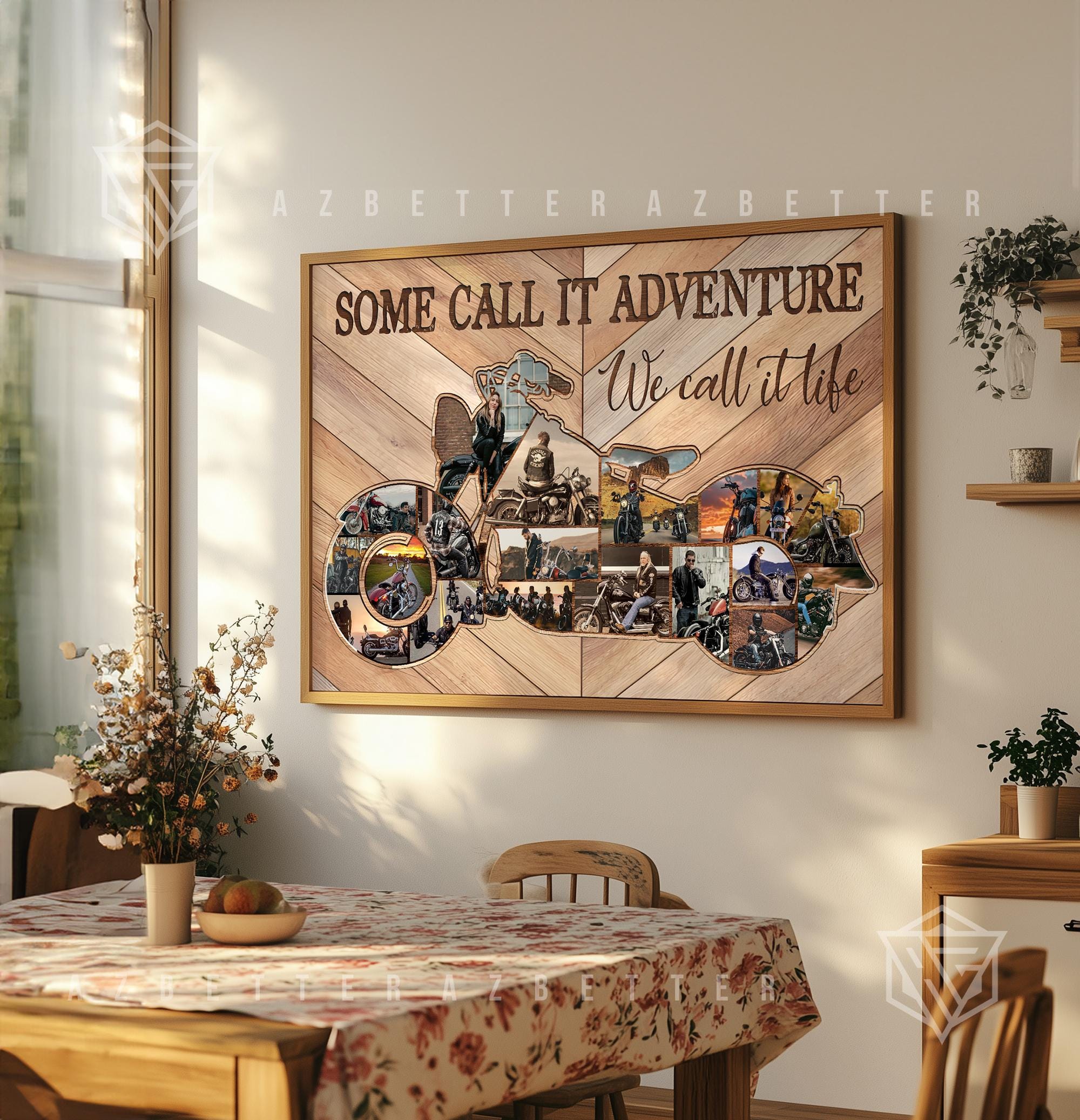 Harley Davidson Photo Collage Frame - Etsy