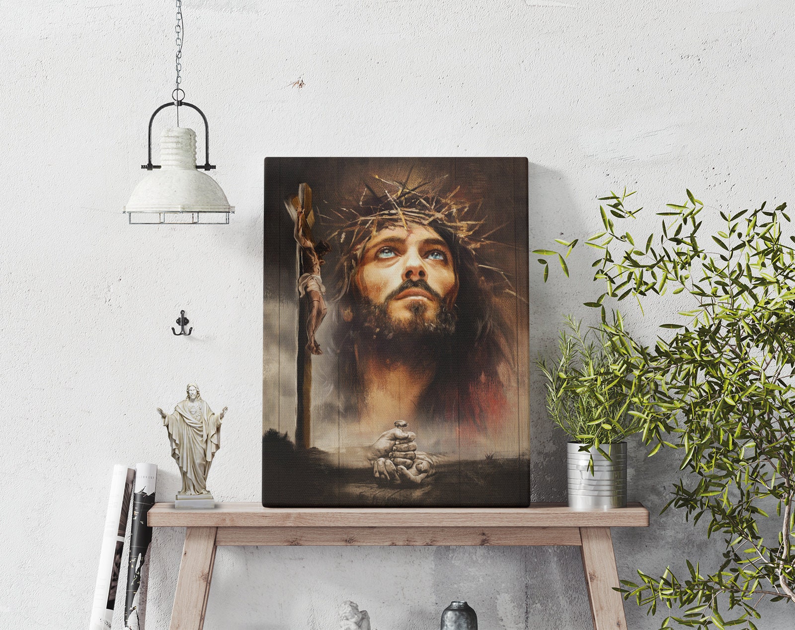 Canvas Jesus Art Painting God Wall Art Home Decor Gift for Etsy