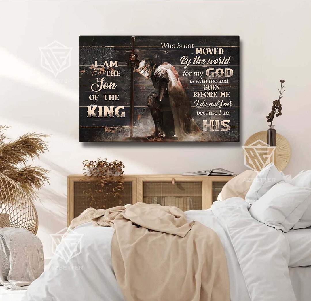 Canvas Son of the King, Child of God Wall Art, Jesus Landscape, Gift ...