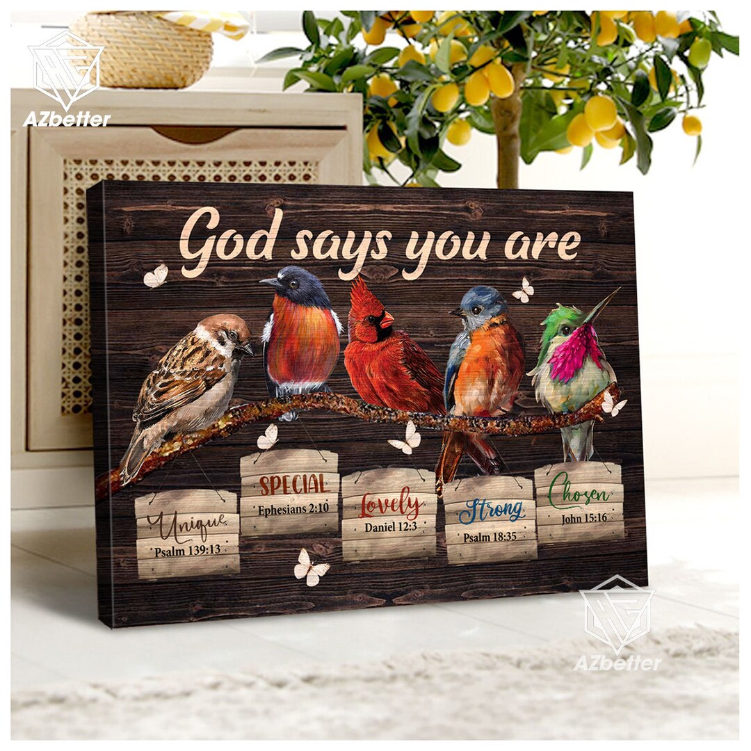 Canvas Prints God Says You Are Unique Special Lovely, Jesus Lanscape ...