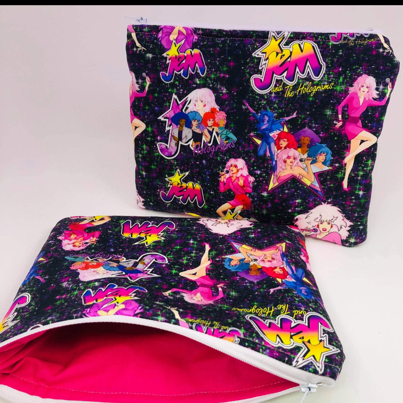 Jem and the Holograms makeup bag zipper pouch | Etsy