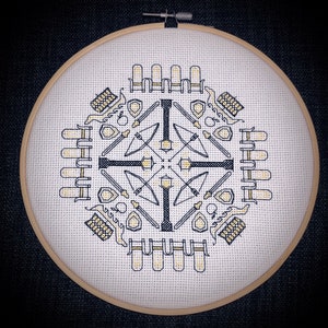 Narnia Blackwork Pattern