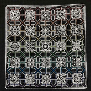 Spectrum Blackwork Sampler Pattern