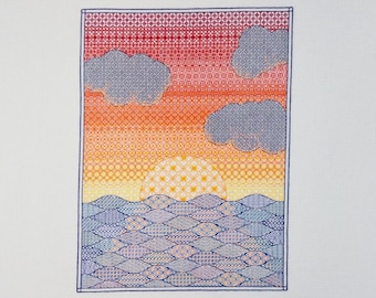 Sailor's Delight Blackwork Pattern