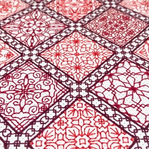 Red-Letter Day Blackwork Sampler Pattern